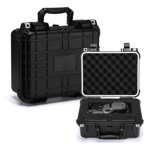 CASOMAN Water-Proof and Dust-Proof Protective Sturdy Plastic Storage Case with Cush-Proof Sponge and Customizable Foam, IP67 Water Proof Grade, 13.4" X 11.6" X 6"