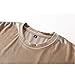 VFIVE UNFOUR Mens Velvet Velour Fashion Hip Hop Long Line Hem T Shirts Khaki