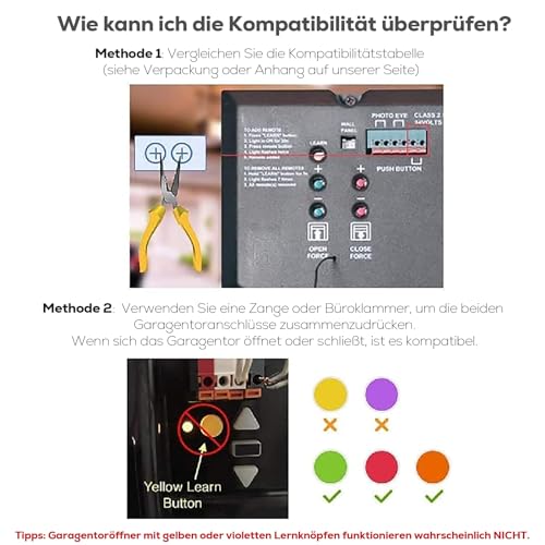 AGSHOME Smart Garagentoröffner Wlan, Fernsteuerung mit Smart Life App, Kompatibel mit Alexa, Google...