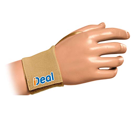 Ideal Produtos Ortopédicos Munhequeira Elástica, Preto, Unico