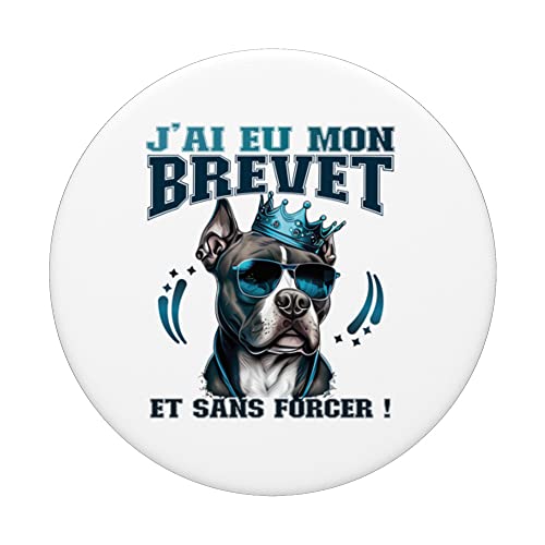 Brevet des Collèges BDC Réussite Pit Bull entrée lycée PopSockets PopGrip Interchangeable – vue 3