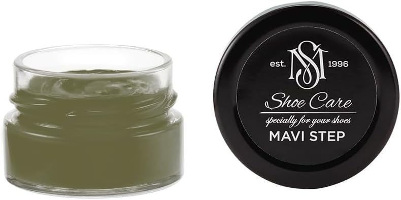 Suede & Nubuck Cream - NCS S 6020-G70Y Darkest Charcoal Olive - Color Renovator & Suede Conditioner for Velvet Texture by MAVI STEP - 1.70 fl oz / 50 ml