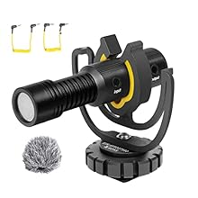 【Lightweight and NO Battries Needed】: The V-Mic D4 Mini runs completely off of the 3V Plug-In Power provided by your camera’s microphone jack. Plus, the 3V Plug-In Power is passed along through the 3.5mm input jack on the V-Mic D4 Mini, allowing you ...
