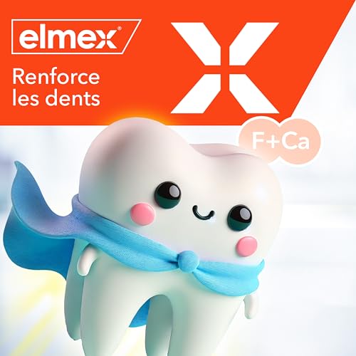 Dentifricio Elmex Bambino - Anticarie - 0% coloranti - Protegge dalla carie - Dentifricio bambino con tecnologia di rafforzamento dei denti - Dentifricio bambino 0-6 anni, 75 ml - Immagine 3