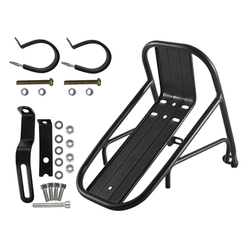 Porte-bagages avant vélo robuste à double vis pour trajet urbain