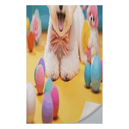 AQRJLPM Cute Bichon Frise Dog Quick Dry Towel Cold Fabric Workout Sweat Towels Highly Absorbing Odor-Free Travel Towel for Hot Yoga Tennis Running Exercise Working Out Camping