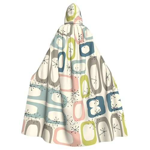 POEZJZW Atomic Stars - Capa con capucha para adultos, disfraz de Halloween, disfraz de cosplay, disfraz de fiesta de Navidad
