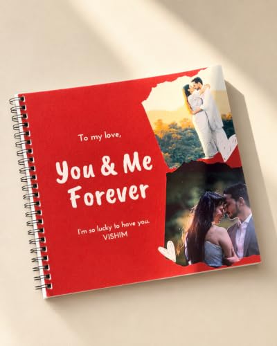 Image of HBH Anniversary Memory Album with Custom Photo Inserts Keepsake