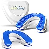 VitalSleep Anti Snoring Mouthpiece for Men - Adjustable FDA-Cleared Snore Guard with Custom Fit - Comfortable Sleep Aid for Snoring Relief - Moldable Mouth Guard, Made in USA, Better Sleep