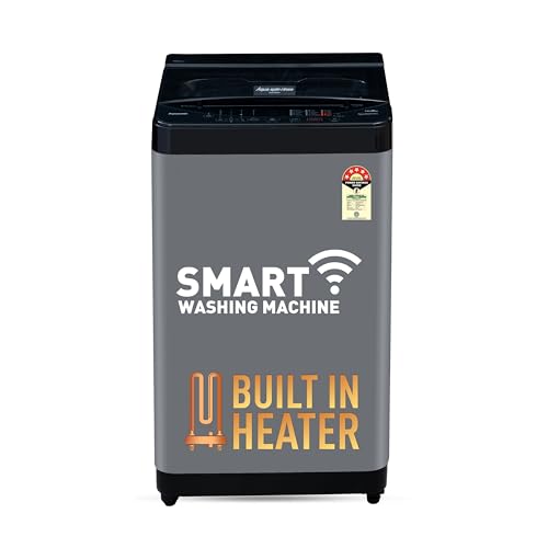 Image of Panasonic 8 Kg Wifi Fully-Automatic Top Loading Smart Washing Machine (NA-F80CH3CRB, Charcoal Inox Grey, Drynamic Spin)