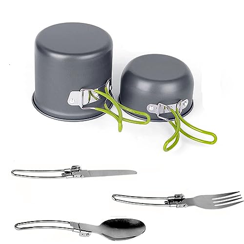 Kit de cuisine de camping complet casseroles poêles ustensiles plein air