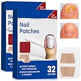 64 Stück Nagelpilz Pflaster, Nagelpflaster, Nagelpflaster Reparaturpflaster, Zehennagel Korrektur Patches, Fußnägel Patch, für Beschädigte Nägel und Erscheinungsbild Verfärbter Nägel (D)
