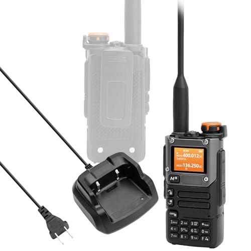 Quansheng UV-K5(8)/UV-K6 Two Way Radio Long Range 1-3 Miles 128 Channels UHF/VHF Rechargeable Battery VOX Dual Band Display Compact Walkie Talkies for Adults Outdoor Camping Hiking