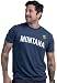 Montana State Pride Flag MT Souvenir Gift T-Shirt for Men or Women - (Men,L)