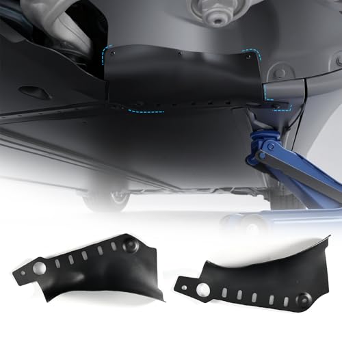 2Pcs Coolant Line Skid Plate Protection Guards for Model Y Lower Chassis Coolant Pipe Protection Cover for Model Y Juniper Accessories (Not fit for 2026)