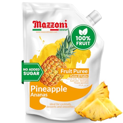 Mazzoni - Pineapple Juice Puree, 100% Pure Pineapple Juice Mix,