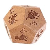 regle du jeu de societe les 12 coups de midi Dés vierges - les douze motifs détaillés sur les dés créent une atmosphère de jeu immersive, ajoutant de l'excitation et à chaque jeu, jeu de dés