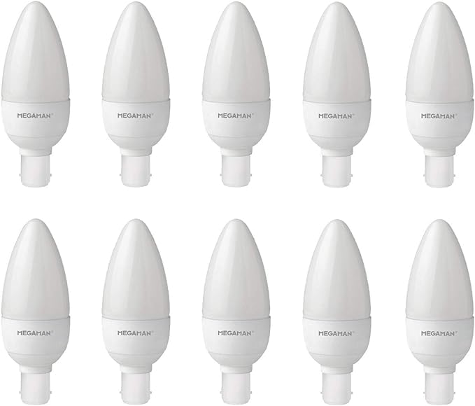 MEGAMAN LED 3.5W Candle Light Bulbs Opal B15 SBC 2800K Warm White 250lm 25W Halogen Bulbs Replacement
