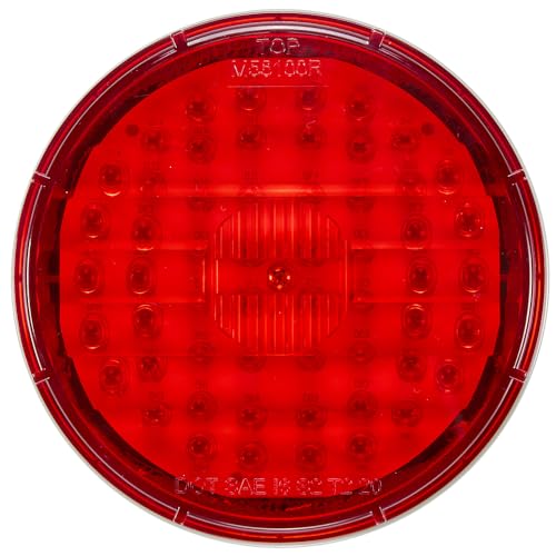Maxxima 4" Round LED Stop/Turn/Tail for Trucks and Heavy Duty Vehicles Series-A, Red Lens