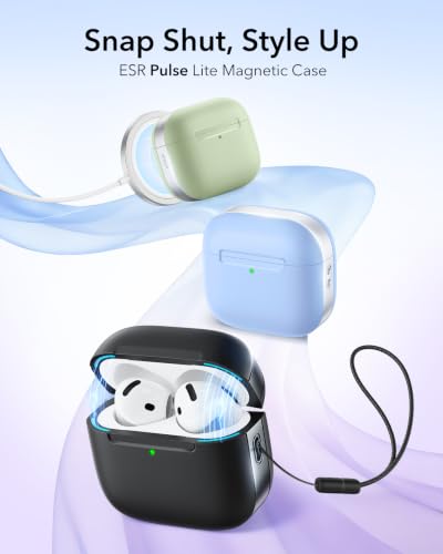 Image of ESR for AirPods 4 Gen Case, Compatible with MagSafe, Pulse Series, Black