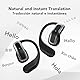 TELNP KI Übersetzungs Headset,KI Übersetzungskopfhörer mit berührbarem LCD-Bildschirm für Echtzeitübersetzung von 135 Sprachen,Übersetzungskopfhörer für iOS und Android,Geeignet für Business & Reisen