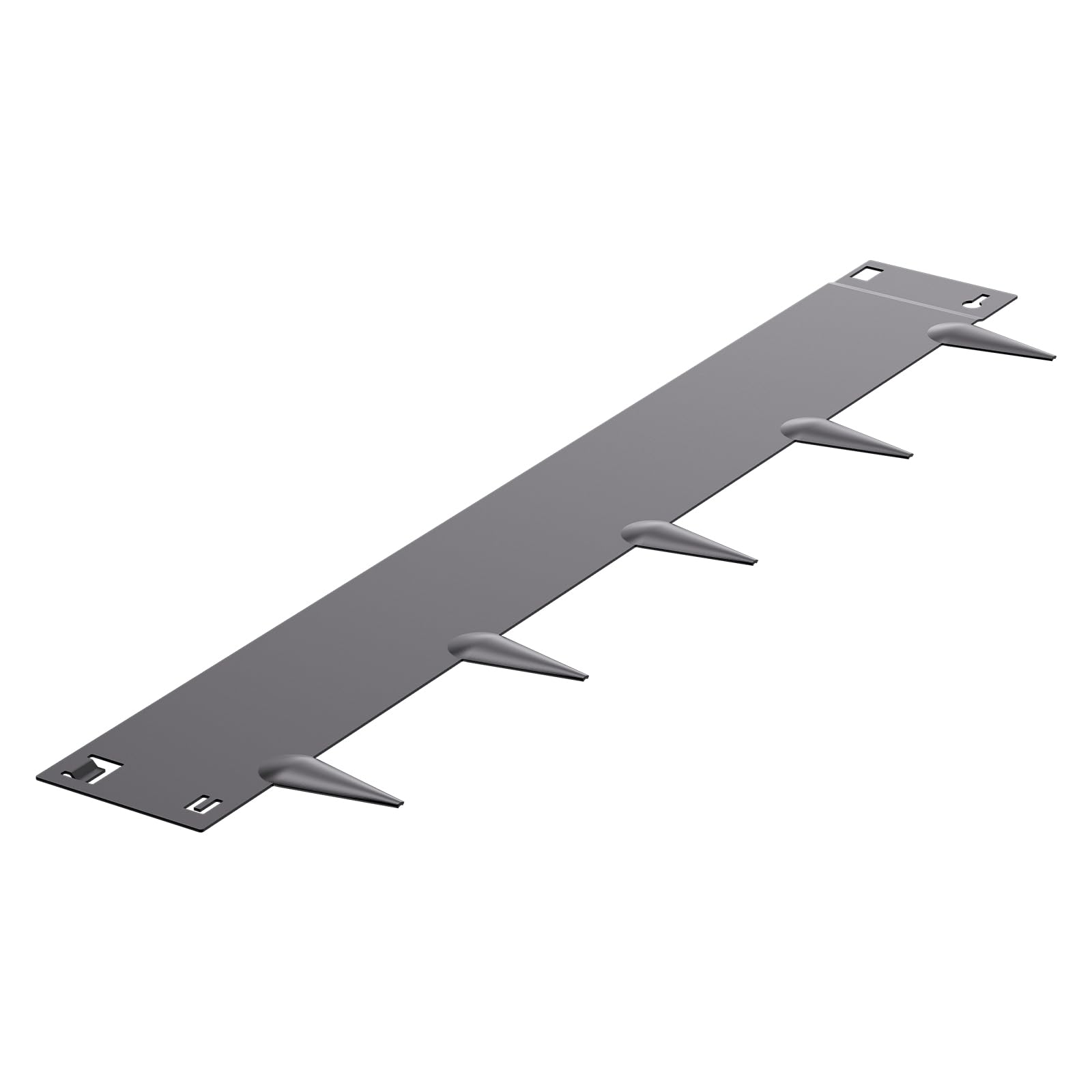 VEVOR Bordatura in Acciaio Metallo Antiruggine per Giardino, Bordatura Pieghevole per Prato Resistente, Facile da Installare, Divisorio Aiuole, Grigio Scuro 5 Pezzi 990 x 207 x 1,5 mm