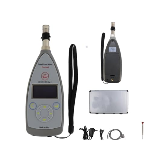 精密型騒音計 デシベル計 と クラス2 測定範囲 30dB(A)〜130dB(A) 周波数範囲 20Hz〜12.5kHz 自生ノイズ <25 dB(A) リミット超過表示 限界値設定可能 工業騒音測定に広く使用