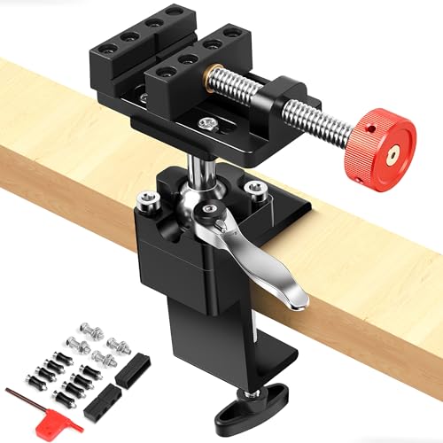 ArtyMaster 360° Rotating Mini Bench Vise with Quick-Release Ratchet Wrench,