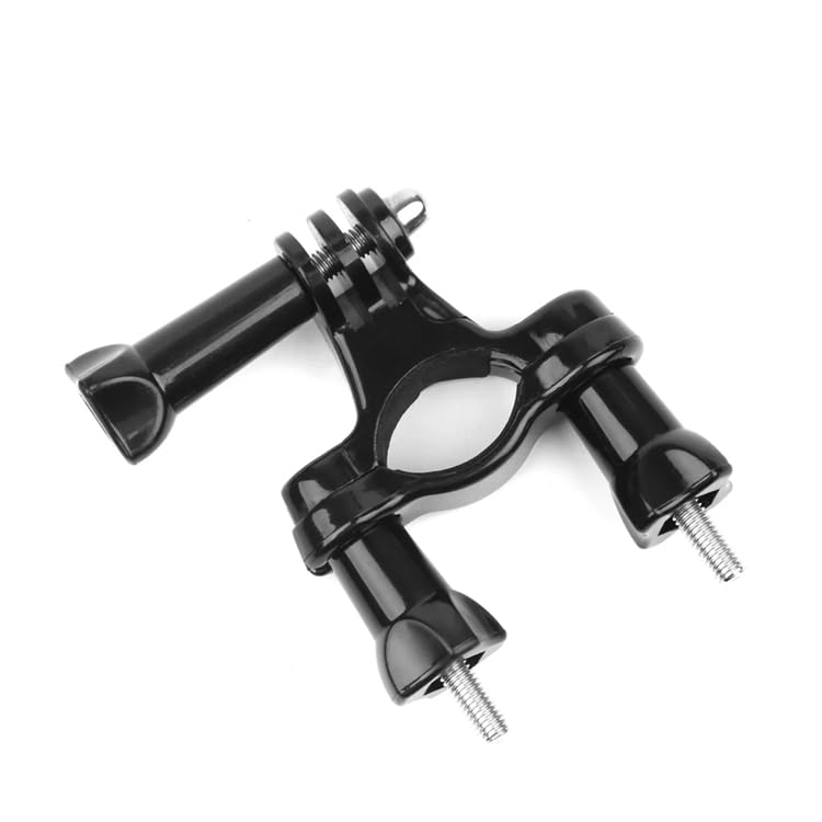 Image of Reflex Camera Bike Handlebar Pole Clamp Mount Compatible with Go Pro Hero 13-5, Session, Insta 360 - Durable, Adjustable Action Camera Mount