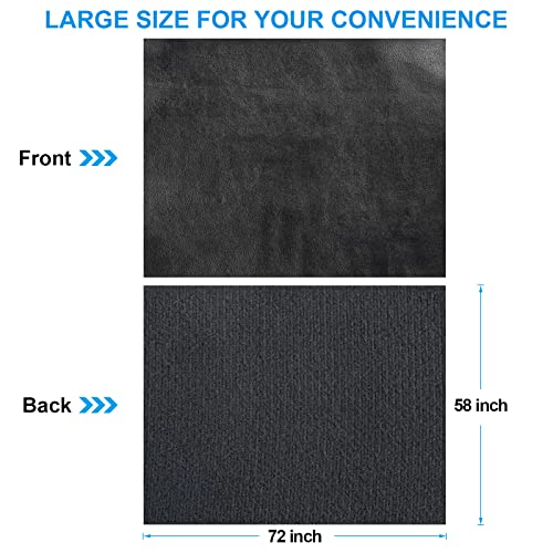 Premium Black PU Leather Fabric - 2 Yards of Versatile 58"x72" Faux Leather Material for Crafts, Upholstery, DIY Projects, and Fashion Accessories 4 Premium Black PU Leather Fabric - 2 Yards of Versatile 58"x72" Faux Leather Material for Crafts, Upholstery, DIY Projects, and Fashion Accessories - Image 3