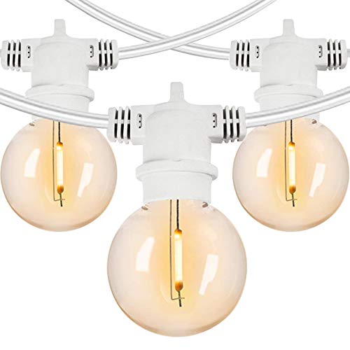 ZYAN 100FT LED Outdoor String Lights, G40 Bulbs Dimmable LED Patio Lights String Waterproof Shatterproof Outdoor Light 49 Sockets and 50 Bulbs 2700K Warm White for Backyard Patio Wedding Lights String ZYAN 100FT LED Outdoor String Lights, G40 Bulbs Dimmable LED Patio Lights String Waterproof Shatterproof Outdoor Light 49 Sockets and 50 Bulbs 2700K Warm White for Backyard Patio Wedding Lights String
