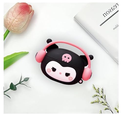Capa para Airpod 4, compatível com Airpods 4, capa à prova de choque Linda capa para Airpods 4 Figura anime Kuromi Hello Kitty (AirPod 4 não incluído)