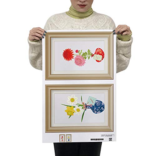 Decorativo Para Pared Pintura 3D Pegatinas De Pared Flores Decoración De Sala De Estar Accesorios De Decoración Del Hogar-Estilo C Cover