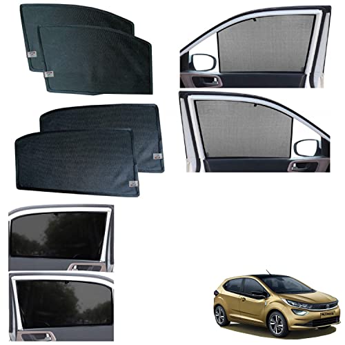 Image of WolkomHome car Fix Curtain Window Shades Half Curtains Sunshade for altroz 2020