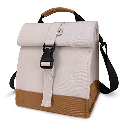 Sunny Bird Insulated Lunch Bag Rolltop Lunch Box for Women, Girls, Teens