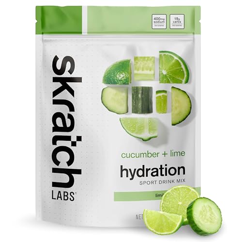 Image of Skratch Labs Hydration Sports Drink Mix - Real‑Fruit Electrolyte Powder for Fast Hydration & Endurance | Cucumber + Lime | 20 Servings | Vegan, Non‑GMO, Clean Ingredients