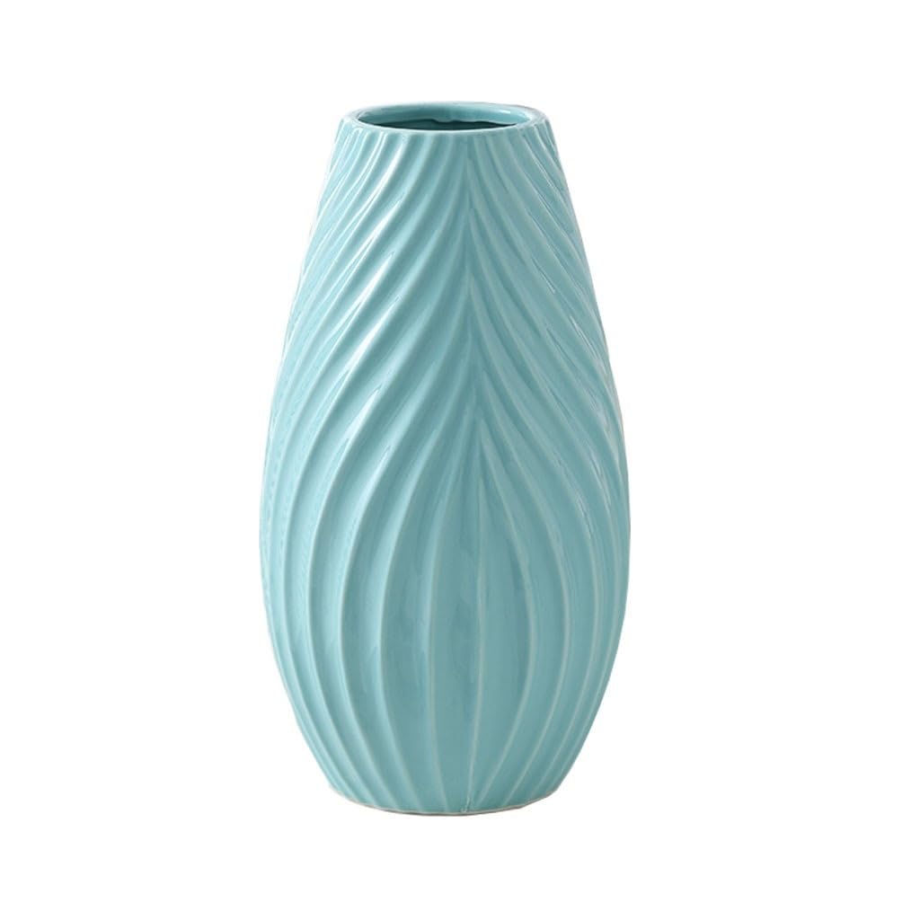 asdchZen Vases Corrugated Ceramic Vase Vase Modern Minimalist Home Living Room Dining Table Tv Cabinet Decoration Ornaments Flowers Vases