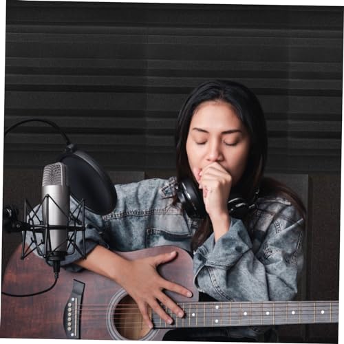 Paneles Acústicos ERINGOGO Paquete de 6 Tratamiento Acústico de Espuma para Paredes para Reducir Eco en Estudios de Grabación y Salas de Cine en Casa miniatura 5