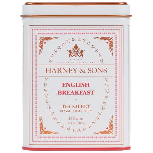 Harney & Sons Black Tea, English Breakfast, 20 Sachets