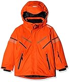 skijacke orange herren Schneefang, Kartentasche, abnehmbare Kapuze