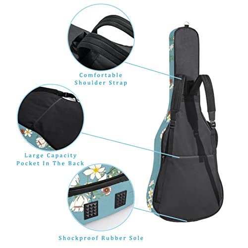 Housse de transport étanche pour guitare avec bandoulière réglable Motif géométrique triangle Noir et doré, Multicolore… - Les Beatles, Paul McCartney, John Lennon, RIngo Starr, George Harrison Housse de transport étanche pour guitare avec bandoulière réglable Motif géométrique triangle Noir et doré, Multicolore… – Image 4