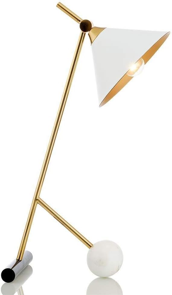 Lampe de travail rétro industrielle stable en fer forgé pour étude