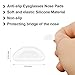 Eyeglass Nose Pads, Nose Pads for Glasses, 10 Pairs Adhesive Glasses Nose Pads, 2mm Thickness Anti-Slip Nose Pad, Soft Silicone Glasses Nose Grips for Glasses Eyeglasses and Sunglasses (Clear)