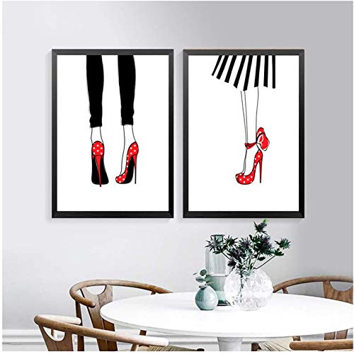 Poster Mur Art Toile Fashion contemporain pour sublimer votre salon ou dressing
