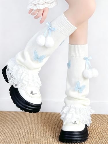 Image of WODECASA Knit Leg Warmers for Girls,for Daily Wear, Cosplay, Photoshoots