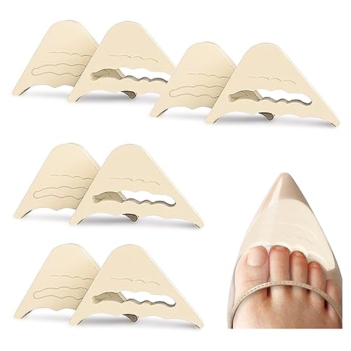 Image of 4 Pairs Toe Filler Inserts for Shoes Too Big,Adjustable Toe Plug Reusable Shoes Filler, Shoes Inserts for Women Men Pumps Flats Sneakers to Relieve Discomfort Beige