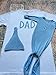 Matching Baby Blue Knotted Gown (0-3Months) and DAD Tshirt Size XL Set