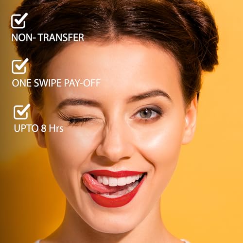 Image of Blue Heaven Non Transfer Matte Lip Color, Long Lasting upto 8 hrs, Light Weight & Smudge Proof, Non Transfer Liquid Lipsticks for Women, 102, 2.8ml