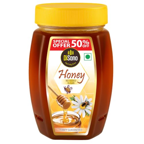 Image of DiSano Honey 500g, Pure with No Sugar Added, Natural Immunity Booster, For Fitness & Health, Rich in Antioxidants & Minerals