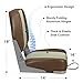 Leader Accessories New Low Back Folding Boat Seat (Brown/Sand)